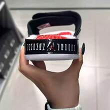 JORDAN HYDRO XI RETRO 男士凉鞋、沙滩鞋、拖鞋 FN2452-006 - 黑/灰黑/灰 - 查看 8