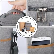 Wedding Gifts For Couples Bridal Shower Gifts Engagement Gifts For Newlyweds Mr And Mrs Gifts Wine Cooler Bag Insulated Wine Carrier Tote With Tumblers Bamboo Cheese Borad AU13624G2 - Grey - View 3