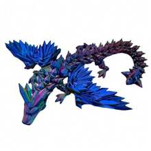 New Upgraded 4D Printed Pterosaur Model, Crystal Flying Dragon With Wings, Movable Joints, Creative Ornament, Action Figure Gift, Decoration Toy, Birthday/Holiday Gift - Multicolor - View 11