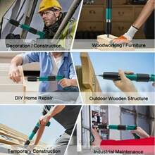 Manual Steel Nail 4-Speed Adjustable Wall Nail Gun, Concrete Nail Gun, Manual Steel Nail Gun, Wall Fastening Power Tool, Mini Nail Jet Machine, Home DIY Woodworking Tool (Nail-Free) Tool