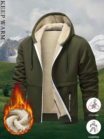 Nuevo Cárdigan con Capucha Forrado Térmicamente de Sherpa para Otoño/Invierno
