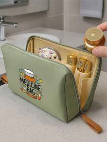 彩色设计医用化妆包 - 医用包、洗漱包、旅行必备品、馈赠亲友的理想礼物、个人护理收纳包 | 趣味设计，便携式拉链旅行洗漱包，符合航空标准，可存放药品、医疗包、旅行药品收纳包、户外急救包 - 彩色 - 查看 10