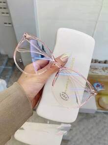 1 par de gafas ópticas con montura cuadrada unisex, gafas con bloqueo de luz azul con estilo universitario para uso diario