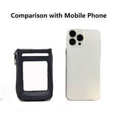 محفظة رجالية صغيرة ذات فتحات متعددة وسوستة، 11 فتحة بحماية RFID: تصميم فسيح ورفيع جداً وذو سوستة، محفظة متعددة الوظائف لكلا الجنسين، مصنوعة من جلد البولي يوريثان مع حجرات لبطاقات الأعمال والجوازات والنقود، مقاومة للماء وقوية، مزودة بفتحات لبطاقات الائتمان والخصم والبنكية - الأسود - مشاهدة 6