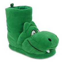 Pantufla Dinosaurio Niño Color Verde Textil 745-05 - Verde - Ver 2