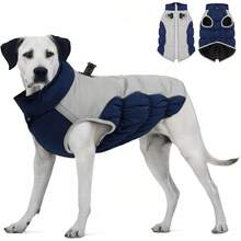 Chaleco para Perros, Chaqueta Impermeable y a Prueba de Viento, Ropa para Perros con Detalles Reflectantes, Chaqueta Ideal para Perros Medianos y Grandes en Climas Fríos - 3X-Grande - Ver 10