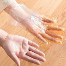 100/200/300 قفاز شفاف يمكن التخلص منه، مناسب لتنظيف الحيوانات الأليفة والمطبخ والمطاعم والنظافة المنزلية والتجميل والتخييم في الهواء الطلق، سهل الحمل والارتداء