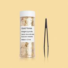 2g Edible Gold Leaf Foil Cooking Drink Food Dessert Cake Ice Cream Decoration