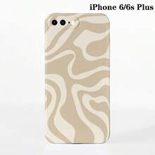 1pc Minimalist Asymmetrical Patchwork Pattern Glossy Hard Shell Phone Case, Suitable For IPhone 11/12/13/14/15/16 Pro Max