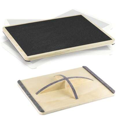 Balance Board, Wood Professional Wobble Board For Adults, Balance Boards For Physical Therapy Standing Desk Core Strength Wooden Balance Board Rocker Board