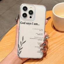 Transparent Phone Case With Bible Verse Patterns, Compatible With For Iphone 11, 12, 13, 14, 15, 16, XS, XR, X, 7, 8 Plus, Pro Max, SE Series. Perfect As A Gift For A Girlfriend, Boyfriend, Friend, Or For Yourself.,Suitable For IPhone 17 Air - 無色 - 查看 7