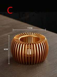 蜡烛茶壶加热器茶加热器加热底座便携式茶壶加热底座茶具烛台咖啡厅牛奶厨房配件返校 - 彩色 - 查看 14