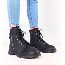 Women Matte -Leather Boots Jakoma - Black - View 2