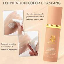 4 In 1 Makeup Base: Breathable, Waterproof, Sweat-Resistant, Long-Lasting, No Fading, Oil Control, Full Coverage, Lightweight, Poreless Concealer All In One Multi-Function Concealer, Refreshing And Nourishing. The Perfect Makeup Base! - Nude - View 7