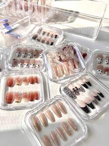 Fake Nails Storage Box,Nail Tip Storage Case,Press On Nail Packaging,Nail Charms Storage,Jewelry Storage,Makeup Storage,Nail Art Tools ,DIY Beads Storage,Plastic Storage Box,Clear Plastic Desk Storage Box,Small Rectangle Storage Case For Household,Nail Salon,Makeup,Diamond Painting, Nail Art, Electronic Components, A Transparent Storage Box,Nail Art Diamond Jewelry Small Bottles,Makeup Puff Storage,Rhinestones Storage Case,Desktop Storage,Travel Storage