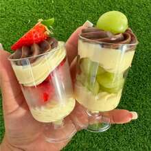 10pcs Coffee Dessert Cups (Please Confirm The Specifications And Size Before Purchasing), Plastic Dessert Cups, Suitable For Pudding, Jelly, Mousse, Salad, Yogurt Cups, Party Snacks, Reusable, Suitable For Picnics, Parties, Festivals, Birthday Parties, Weekend Dinners, Suitable For Making Appetizers For New Year And Christmas.