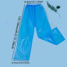 5 PCS Waterproof Long Tube Rain Pant With Shoe Cover Thickened Plastic Foot Wrapped Rainpants Outdoor Activities Travel Cycling Insulation, Galentines, Puppy, Carnival, Party Decorations, Spring Summer Picks, Brides Maid Gifts, Room, Bedroom Decor, Bedroom Decor, Beach, Travel, For Men, For Women, Vacation,Cute Stuff - Multicolor - View 8