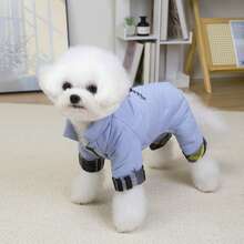 25 piezas/paquete Ropa de algodón con bordado de letras, ropa para mascotas, ropa para gatos, chaqueta de forro polar de 4 patas, ropa abrigada, nueva colección de otoño/invierno, disfraz de dibujos animados reforzado, ropa de hogar elegante estilo coreano, ropa abrigada versátil y casual, ropa para animales pequeños, suministros para mascotas, disfraz de peluche, ropa para perros pequeños, hebilla de correa, ropa para pasear al perro, chaqueta de algodón reforzada, abrigo de algodón resistente a la nieve