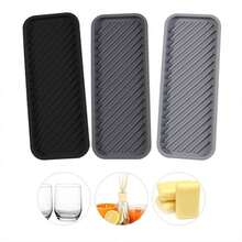 1 Caja de jabón rectangular de silicona, bandeja de almacenamiento de cocina, estante portátil de viaje para jabón de baño