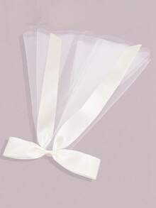 1款优雅蝴蝶结发箍发夹，女孩服装配饰，花童婚礼配饰，适合表演拍摄、派对和舞台演出，是送给女孩的理想礼物。 - 彩色 - 查看 4