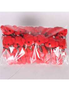 10个可爱小泰迪熊毛绒玩具，柔软填充泰迪熊，关节可动，婚礼花束礼物，毛绒娃娃，儿童生日装饰礼物，婚礼节日礼物，卧室装饰袋 - 彩色 - 查看 26