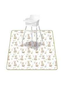 1PCE Baby Splat Mat ,Washable Portable Picnic Mat And Table Cloth,For Under High Chair/Arts/Crafts