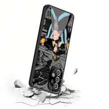 Custodia compatibile con cover traslucida opaca per telefono, motivo anime cartoni animati fuoco, compatibile con Samsung A53 A52 A33 A32 A51 A71 A21S A13 A73 A50 A22 A12 5G, custodia TPU, compatibile con 17 Case, 17 Pro Case, 17 Pro Max Case - FA9403HES - Visualizzare 4