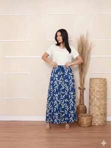 Women Skirts - Blue - View 1
