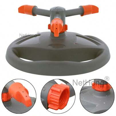 8 Function Garden Lawn Grass Water Sprinkler Hose Irrigation Watering Spray 360°