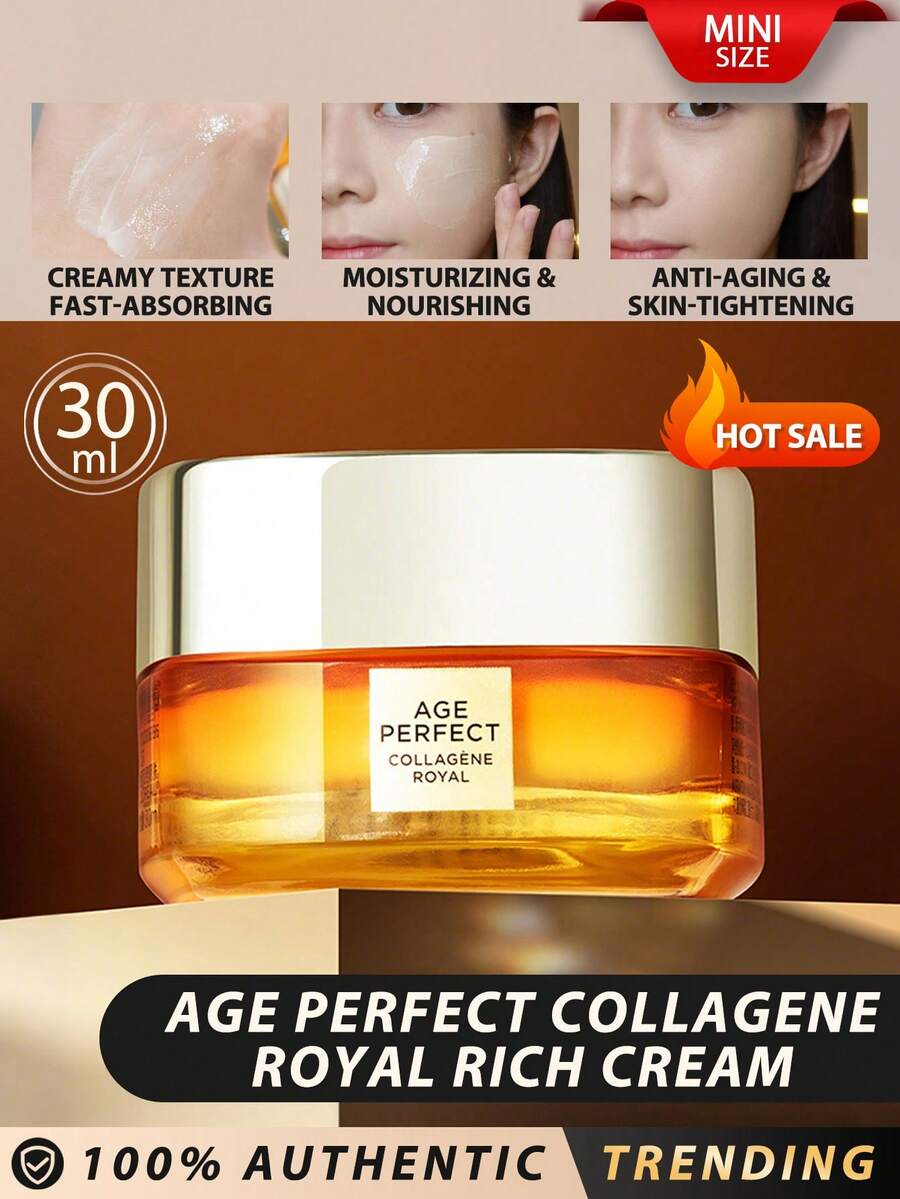 L'Oreal 巴黎欧莱雅 [迷你] Age Perfect 胶原蛋白皇家丰润霜 30ml / 乳霜质地，快速吸收 / 保湿滋养 / 抗衰老，紧致肌肤 - Royal Cream 30ml - 查看 1