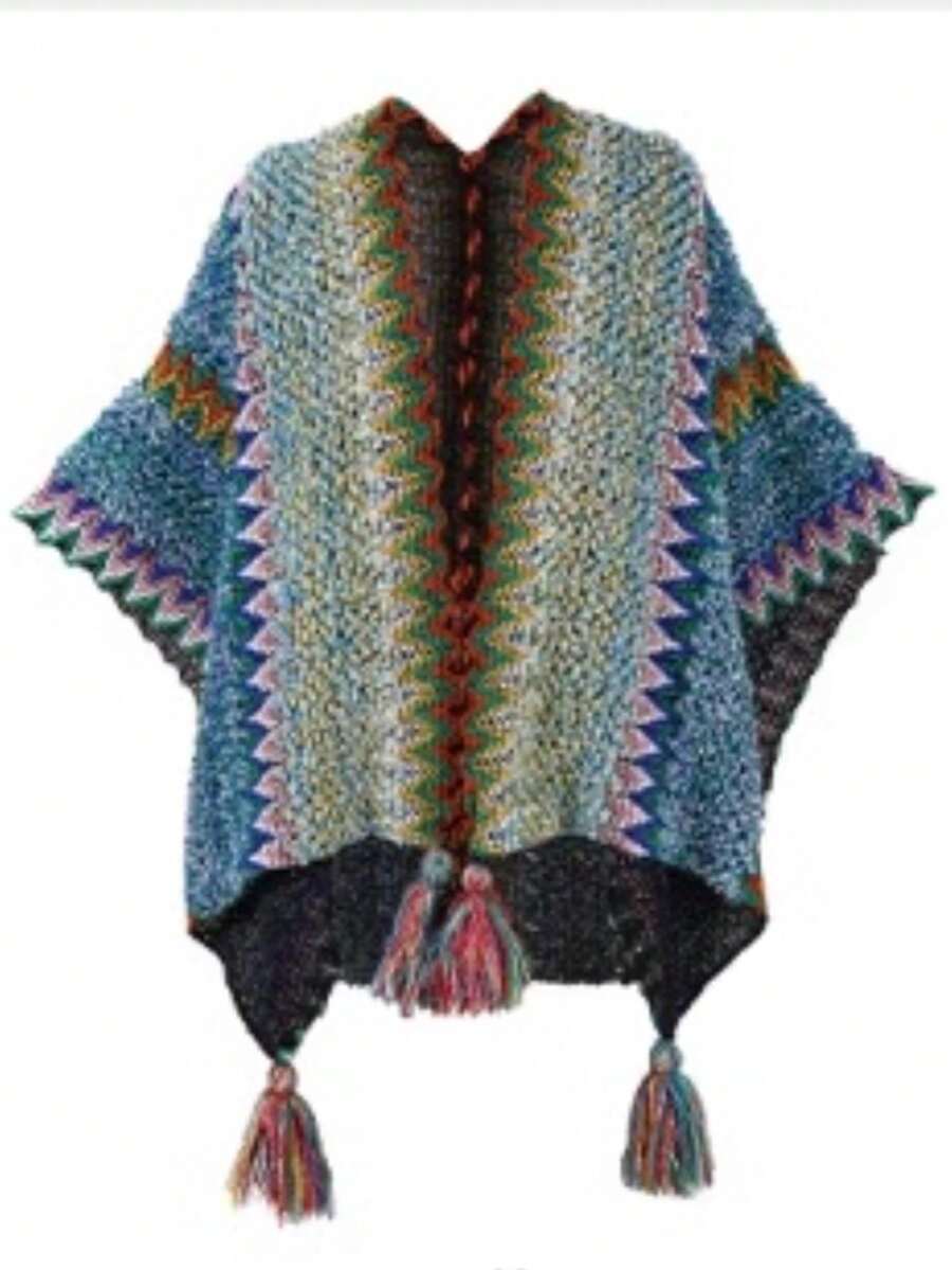 CAMEL CROWN National Style Shawl Outer Scarf Women's Niche Neck Scarf Outdoor Travel Wear Cloak Cape