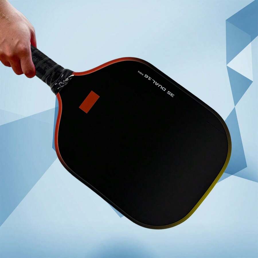 Sco-3S Dual Pickleball Paddle-Wide-Body Design For Control&Defense, Orange/Yellow Gradient Edge,Pro Certified - Scorpeus 3S Dual-16mm - 查看 1