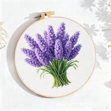 1 Set Kit de bordado para principiantes, incluye patrón de punto de cruz impreso, hilos, aro de bordado, agujas, instrucciones, kit de manualidades DIY de 7.87x7.28in, regalo ideal para Halloween, Acción de Gracias, San Valentín, Navidad, Cumpleaños