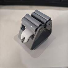 1 pieza Soporte transparente y resistente para trapeador, organizador autoadhesivo para pared, gancho para trapeador, organizador de gancho para baño