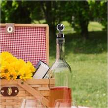 Sacacorchos Multifuncional con Alas, Abridor de Vino 3 EN 1 con Juego de Tapn y Cortador de Aluminio, Sacacorchos de Ala para Todas Las Botellas de Corcho y Tapas de Cerveza - Plata - Ver 7