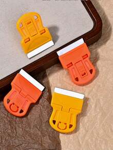 2pcs Plastic Mini Razor Blades Scraper, Removing Decal Stickers Old Glue Car Window Film Glass Glue Remover For Scraping Off Paint Decals Labels Stickers And Debris ,1 Set Of Car Film Removal Tool; Small Scraper For Cleaning; Glass Scraper; Plastic Scraper For Cleaning ,Multifunctional Glue Scraper; Screen Cleaning Tool; Household Cleaning Tool.