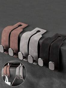 Car Hook, Car Seat Back Double Hook, Multifunctional Car Rear Seat Mobile Phone Holder