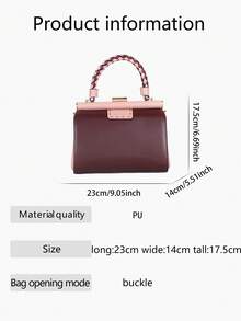 2025新款时尚波士顿立方体包，轻盈奢华优雅拼布编织枕头手提包，高端纯色女包，百搭单肩斜挎包 - 彩色 - 查看 8