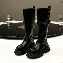 Women Over-The-Knee Boots - Black - View 2