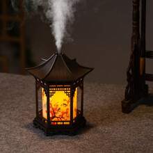 160ml Household Mini Ultrasonic Mist Humidifier With Night Light, Warm & Cool Light Switchable, Desktop Decor, Christmas Gift - Multicolor - View 6