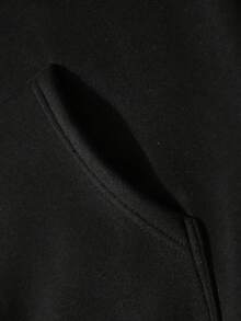 Men's Fleece-Lined Hoodie|Men's Patterned Hoodie|Intricate Black-White Spider Web With Graffiti Text|Comfortable And Warm|Ideal For Daily Casual And Halloween Wear + Men's Gift|Unisex|Made In USA|Domestic Shipping|Factory Direct - Black - View 5