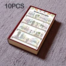 10pcs Bible Study Tracking Stickers, Bible Reading Progress Navigator, Bible Verse Notebook Accessories, Women's Bible Chapter Recordable Bookmarks, Self-Adhesive, Writable, Colorful Stickers Scrapbook Supplies Scrapbook Stationery - Color - View 4