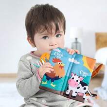 Libros De Tela Para Bebes Textura Suave Diseños Coloridos - Animales del océano - Ver 9