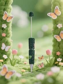 1/3/5/10pcs Multi-Color Luxury Full Crystal Ballpoint Pen With Smooth Black Ink, Creative DIY Jewelry Pen, School/Office/Study Supplies, Gift - Bead Pen - View 15