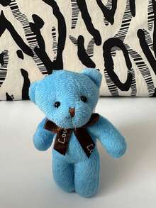 10个可爱小泰迪熊毛绒玩具，柔软填充泰迪熊，关节可动，婚礼花束礼物，毛绒娃娃，儿童生日装饰礼物，婚礼节日礼物，卧室装饰袋 - 彩色 - 查看 6