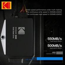 Kodak 2Pieces SATA3 SSD 1tb Internal Hard Disk 512gb 2.5inch Solid State Drive 256gb High Speed 6Gb/S Hard Drives 128gb 2.5'' SSDs For Laptop Desktop - Black - View 4