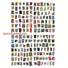 181pcs/4 Sheets Vintage English Alphabet & Number Symbol Sticker Pack, Aesthetic Scrapbooking Stickers For Planner, Diary, Phone Case, Wall Decor, DIY Crafts, Party, Home, Office, School Use - Multicolor - View 10