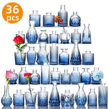 Tomnk 14/24/36Pcs Glass Bud Vase Set, Small Flower Vase For Centerpieces, Bud Vases In Bulk, Mini Vintage Vase For Rustic Wedding Decorations, Mother's Day Decor, Ideal Mother's Day Gift - 彩色 - 查看 12
