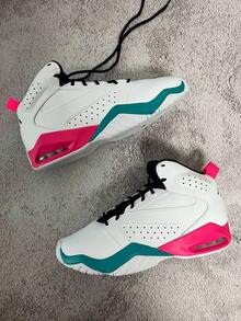 Nike LIFT OFF AJ6 GS 大童實戰耐磨氣墊減震籃球鞋 - 白色 - 查看 7