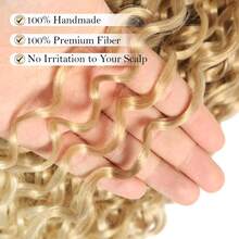 5PACKS Pre Looped Gogo Curl Crochet Hair 18 Inch Pre Twisted Short Curly Crochet Hair For Women Ocean Wave Braiding Hair Water Wave Deep Braiding Hair - Nhiều màu - Xem 6